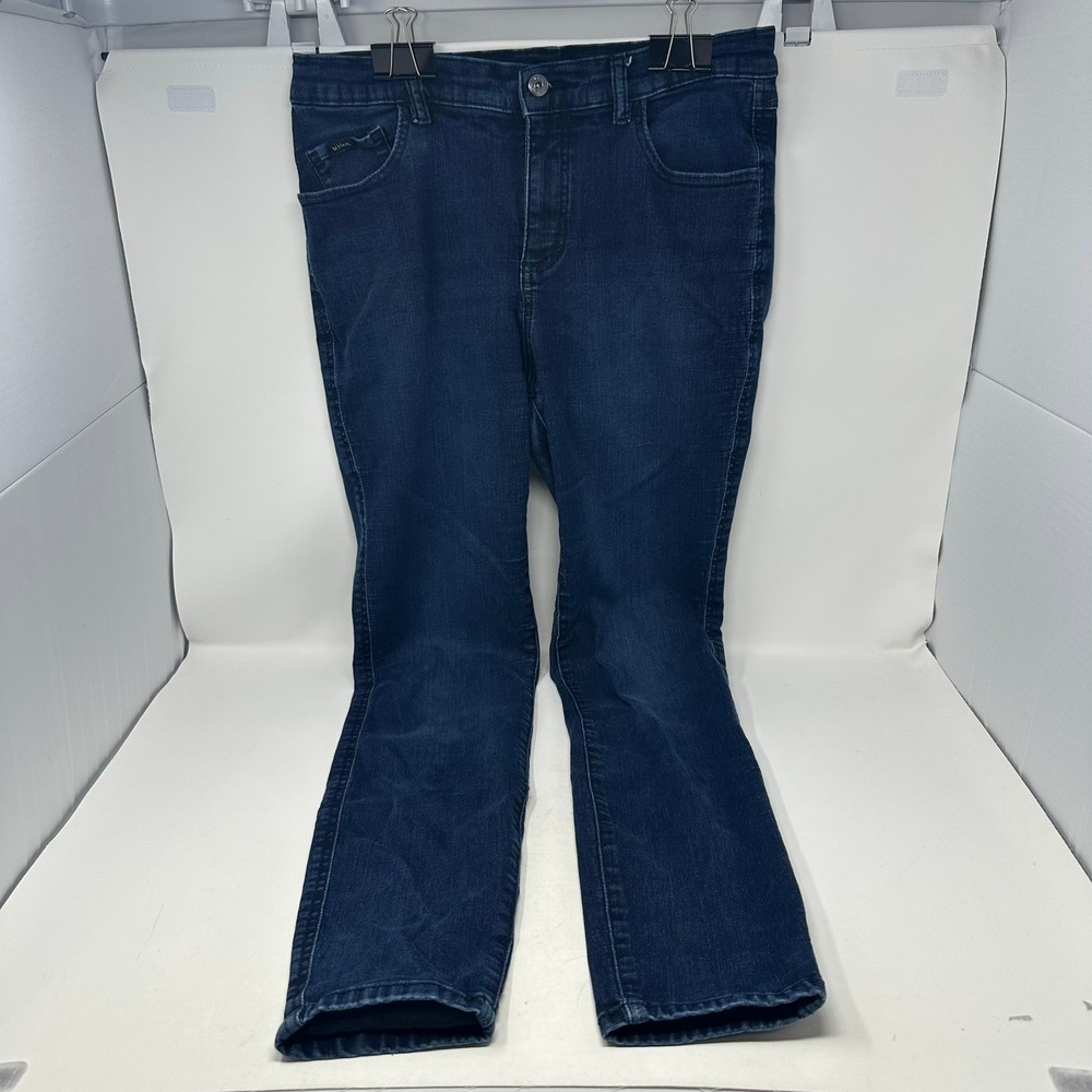 KUHL Jeans Womens 12 Dark Blue Indigo Straight Leg Stretch Outdoor Denim